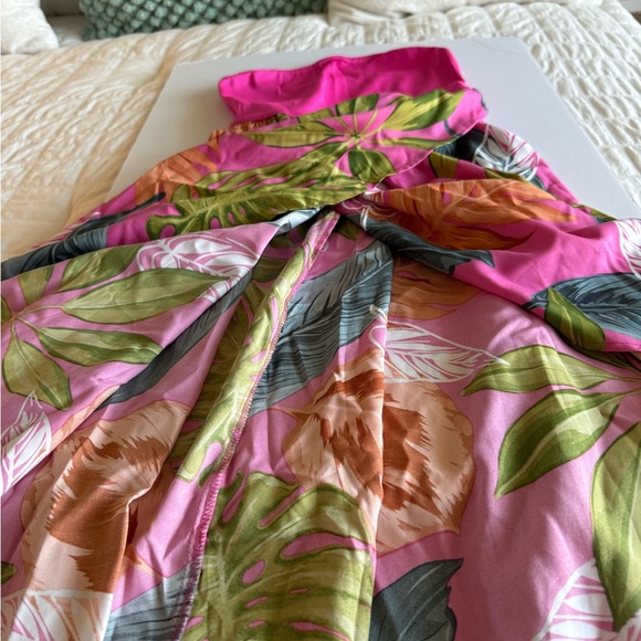 SHEIN Strapless Sundress, S, Fuchsia Top with Multicolored Full Skirt NEOT - Picture 11 of 16